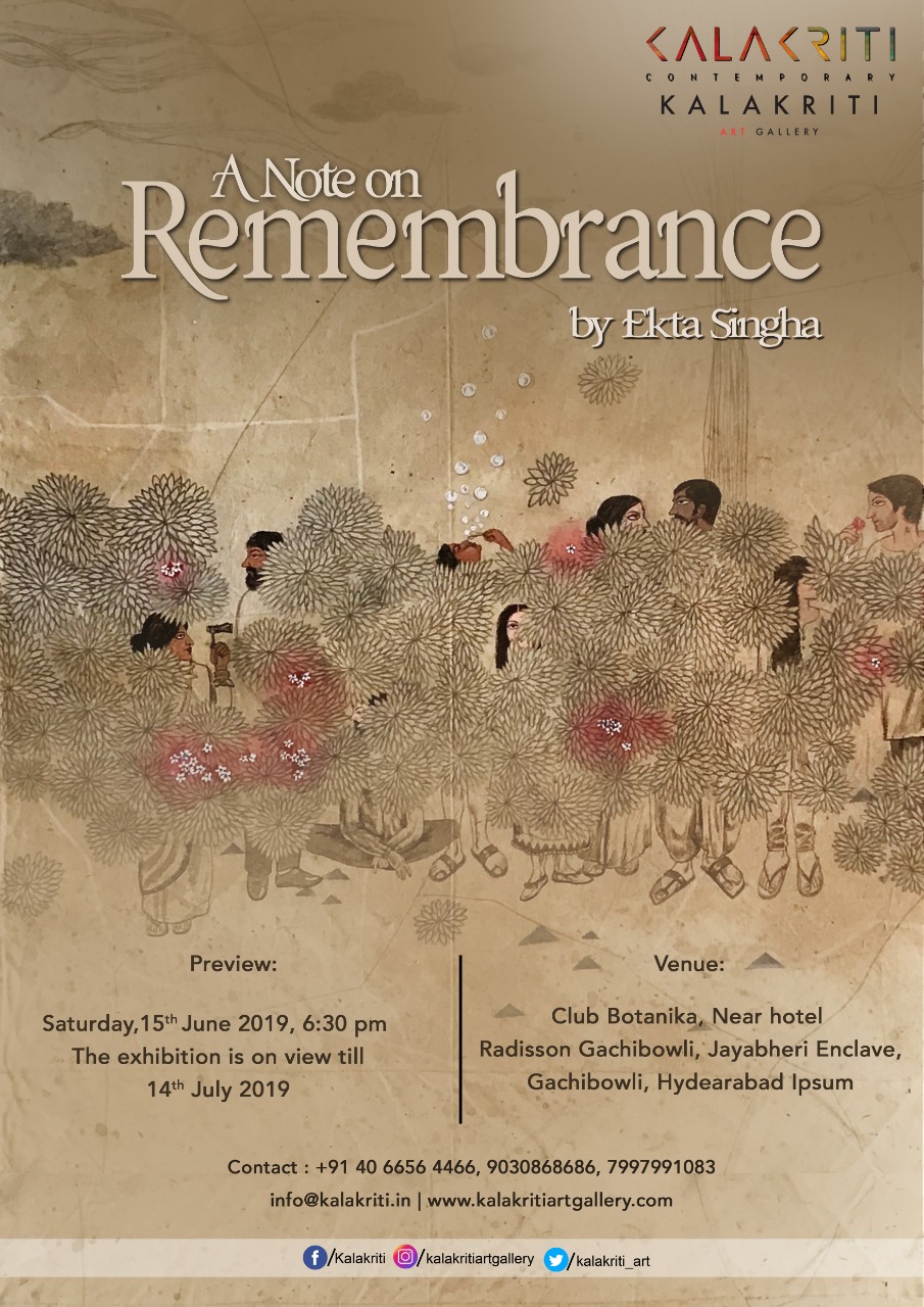 A Note on Remembrance by Ekta Singha