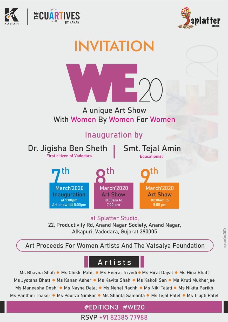 We 20 – A unique Art Show with Women by Women for Women