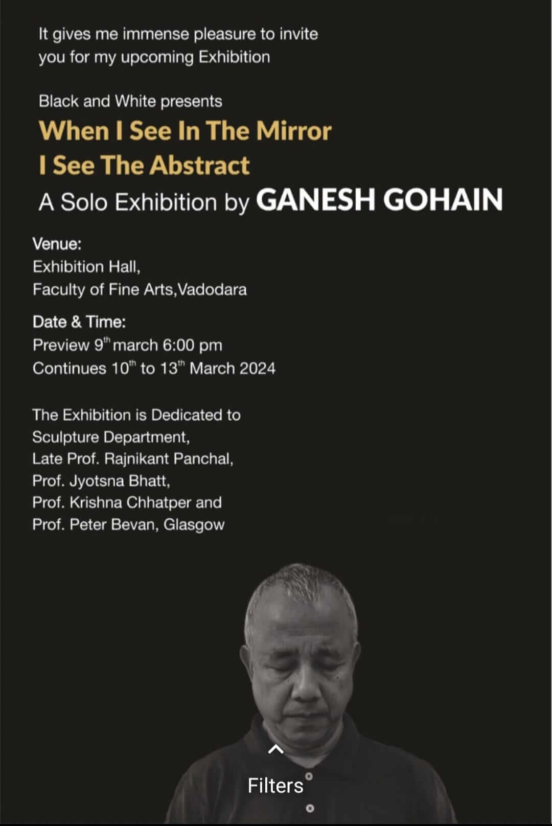 When I See In The Mirror I See The Abstract - A Solo Exhibition by Ganesh Gohain